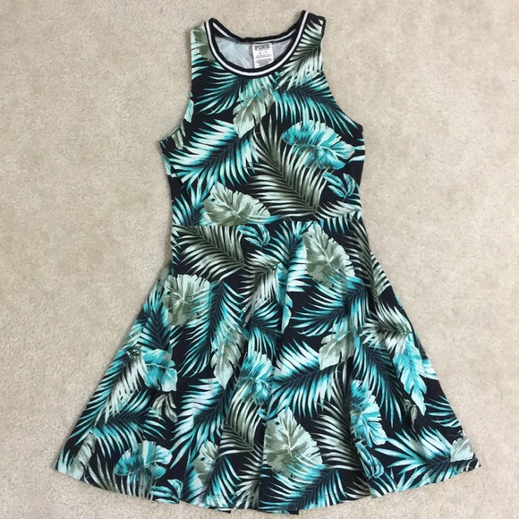 tropical skater dress